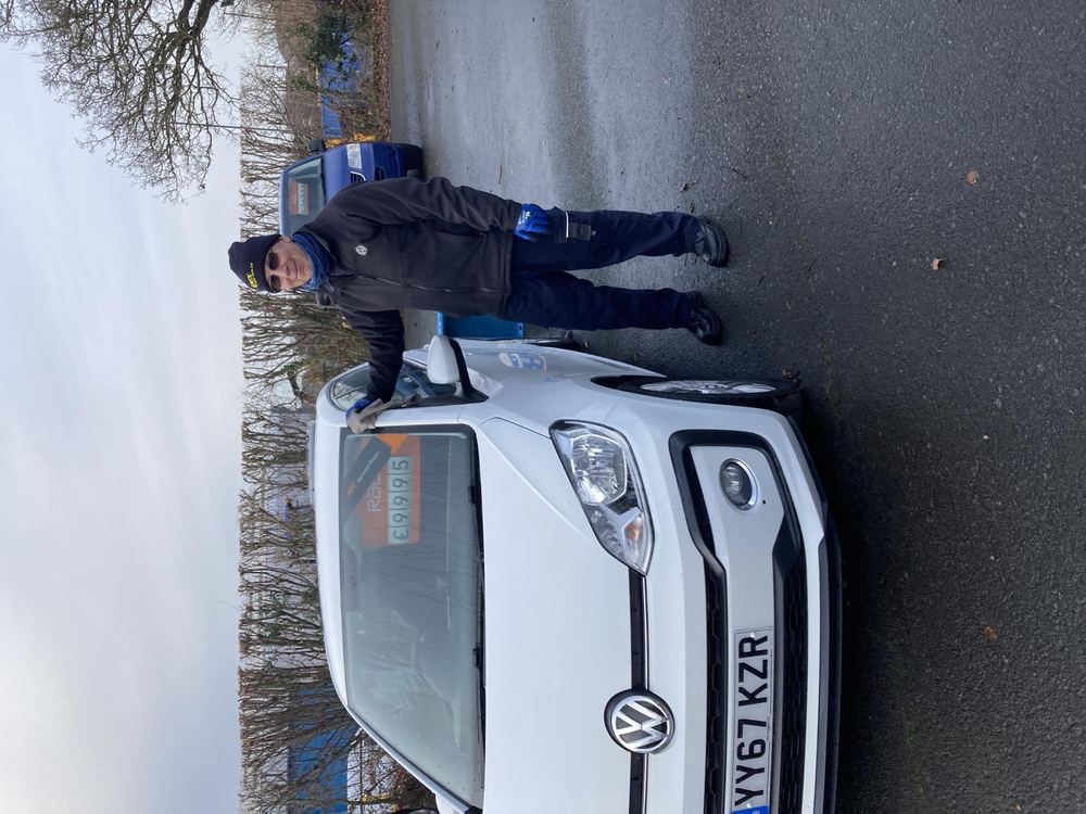 Preparing a vehicle for sale on our Hereford forecourt